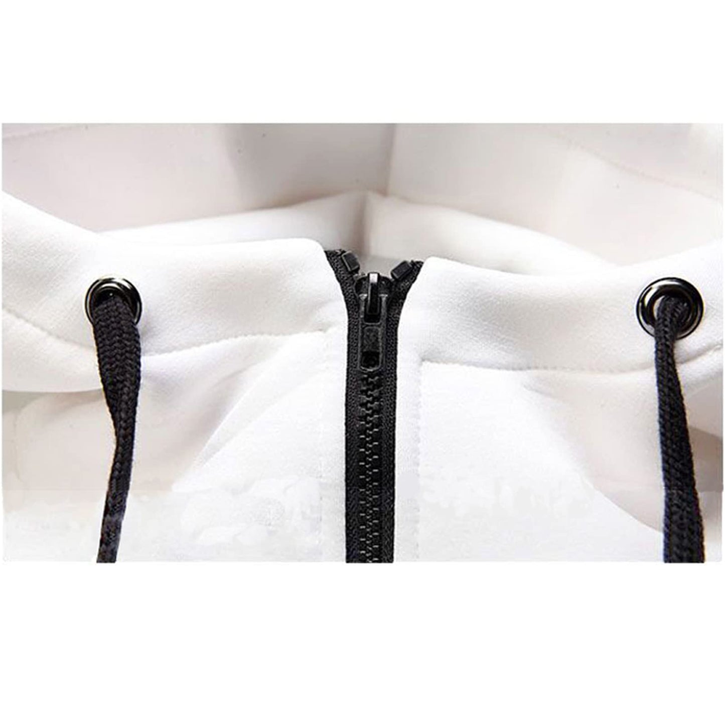 ZUEVI Men's Hoodies Casual Striped Drawstring Hoodie Fleece Sweatshirt Zipper Closure Slim Fit Jackets With Pockets (/Black/-XL)