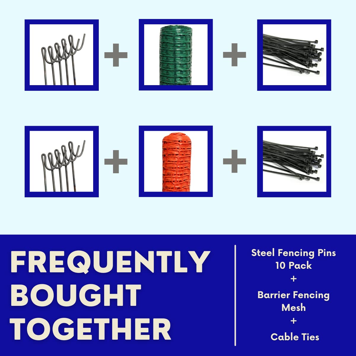 Suregreen Steel Fencing Pins | 1.2M Metal Garden Stakes | 10 Pack Road Pins for Contractors, Site Managers, Landscapers, Event Organisers, Builders | Garden Stakes for Gardeners, Farmers