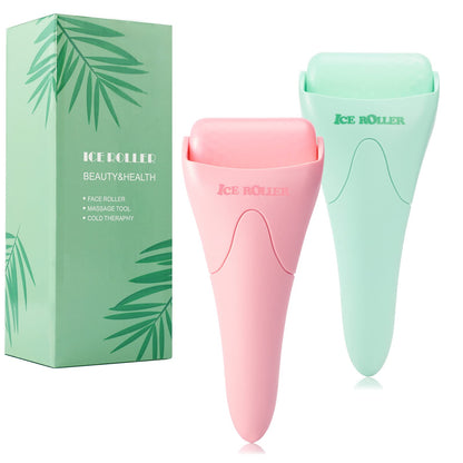 Ice Roller for Face and Body Massage, Facial Roller Skin Care Tool for Reduce Wrinkles and Puffiness, Migraine Pain Relief and Skin Tighten, Cold Therapy for Cooling and Calming(Green)