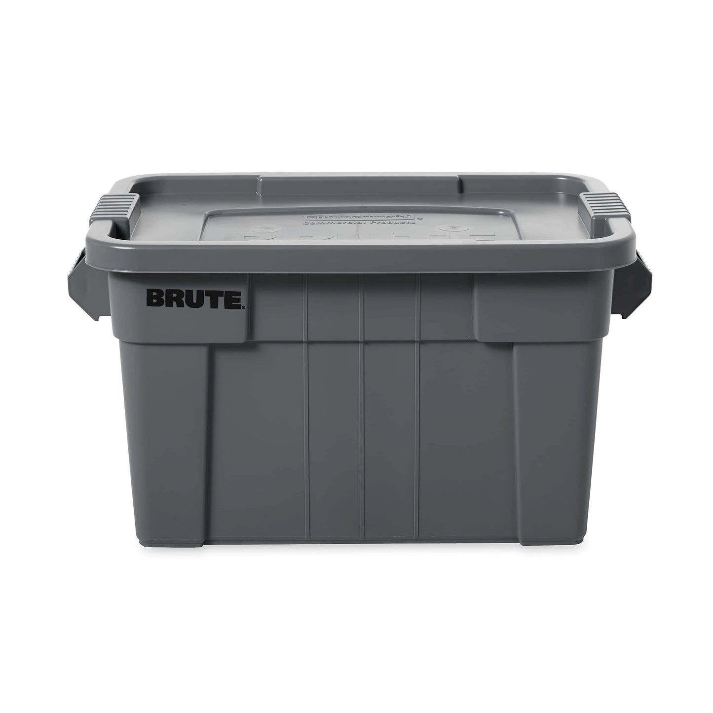 Rubbermaid Commercial Products BRUTE Tote Storage Bin with Lid, 20-Gallon, Gray, Rugged/Reusable Boxes for Garage/Moving/Camping/Basement Storage/Kitchen/Warehouse/Outdoor, Pack of 1