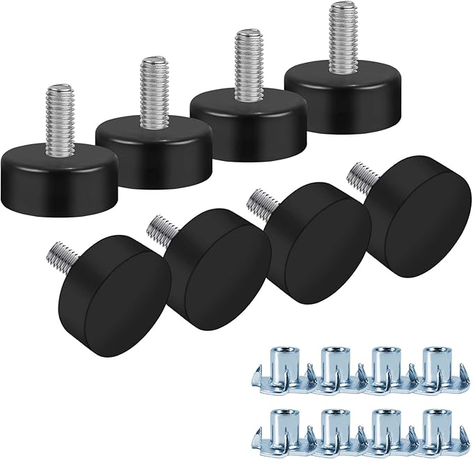 Darcvds M6 Thread Furniture Feet Levelers, Leveling Feet Screw on Furniture
