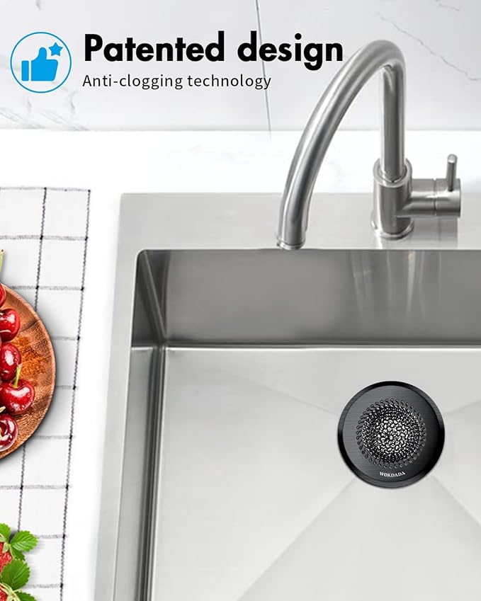 Sink Drain Strainer, Reversible Mesh Sink Strainer