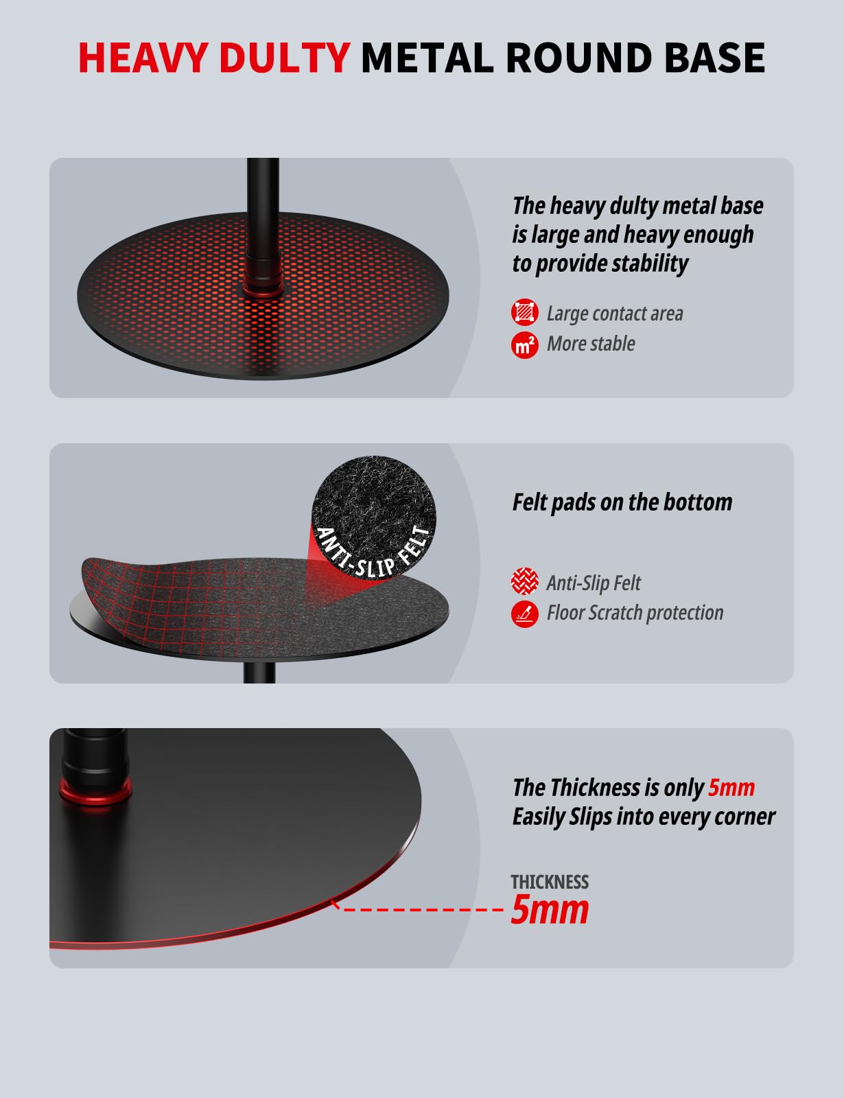IFOOTAGE A400 Round Base Monopod(3 Pack) - 79'' Light Stand Photography, Aluminum Camera Floor Stand for DSLR Camera, Light, Webcam, Live Streaming, Vlogging, Payload 10KG/22LBS