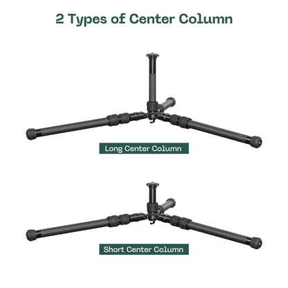 FANAUE Binocular Tripod, 42" Carbon Fiber Tripod Stand with Reversible Center Column, 1/4 and 3/8 Thread for Telescope, Spotting Scopes, DSLR Camera