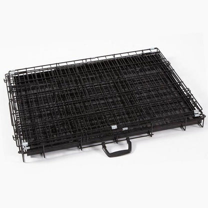 Pet Dog Puppy Cat Metal Foldable Carry Transport Training Cage Crate (121L x 76W x 82H CM)