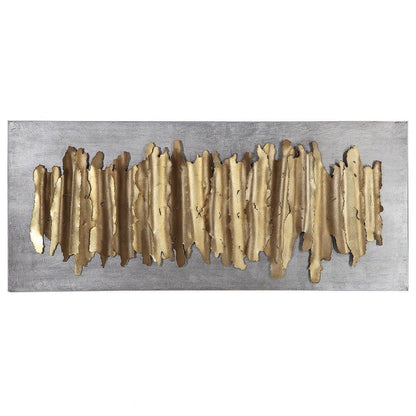 Uttermost Lev 55 1/4" Wide Gold and Silver Metal Wall Art