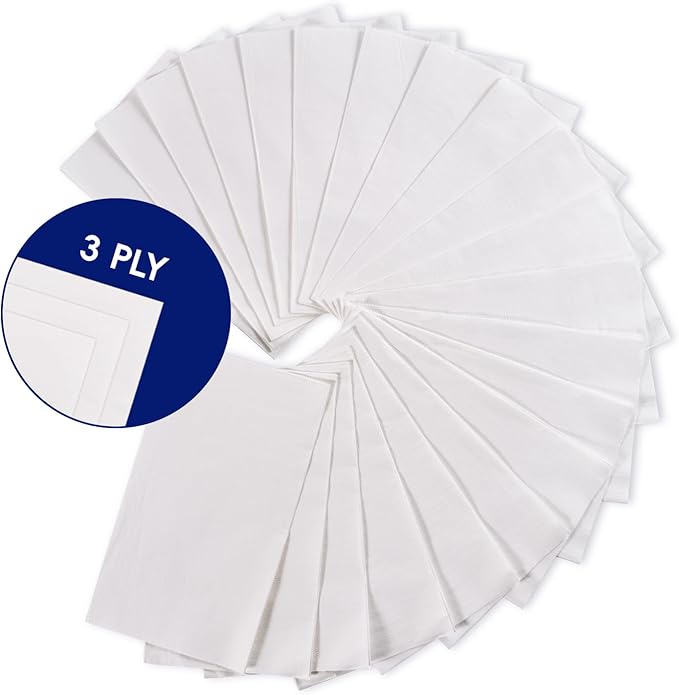 200 Pack Paper Napkins Disposable Guest Towels, Absorbent Paper Hand Towels