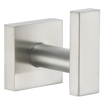 Angle Simple Bathroom Towel Hook, SUS304 Stainless Steel Single Shower Towel Hanger for Wall, Kitchen Cabinet Closet Coat Robe Holder Wall Mounted, Brushed Nickel