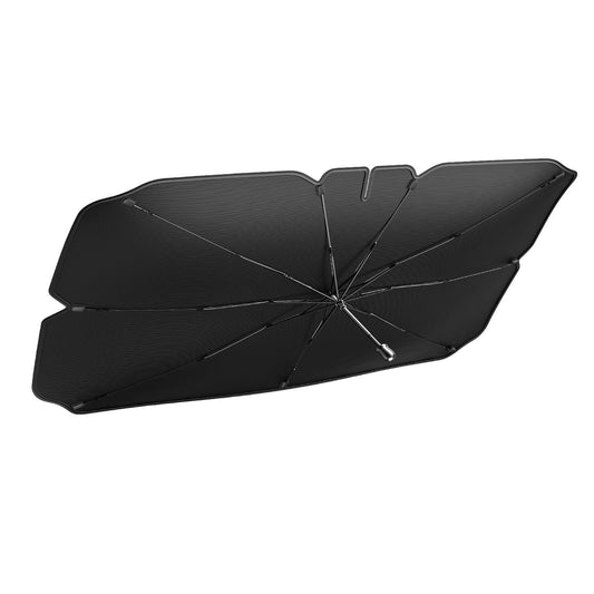 TECKNET Car Windshield Sun Shade Umbrella, Foldable Windshield Sun Shade for Car Block UV Rays and Heat, Adjustable Size (55"x31",47"x25")