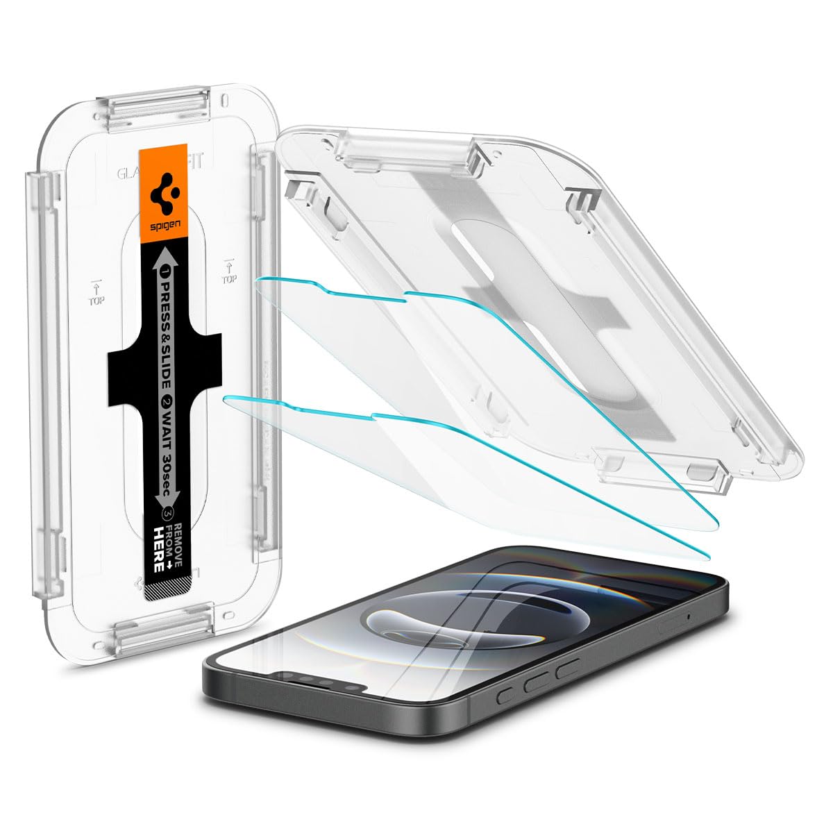 Spigen Tempered Glass Screen Protector [GlasTR EZ FIT] designed for iPhone 14 Pro Max [Case Friendly] - Sensor Protection / 2 Pack