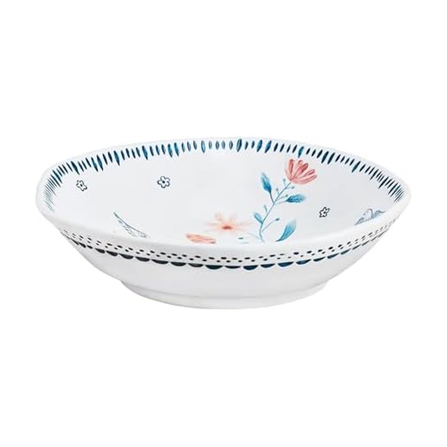 Fitz and Floyd Gracie Serving Bowl, White, 10 Inch