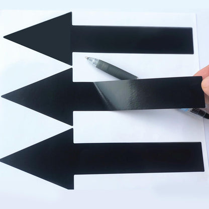 Arrow Stickers White Arrow Decal for Signs Waterproof Road Instruction White Arrows for Signs Floor Arrow Wall Marking Stickers