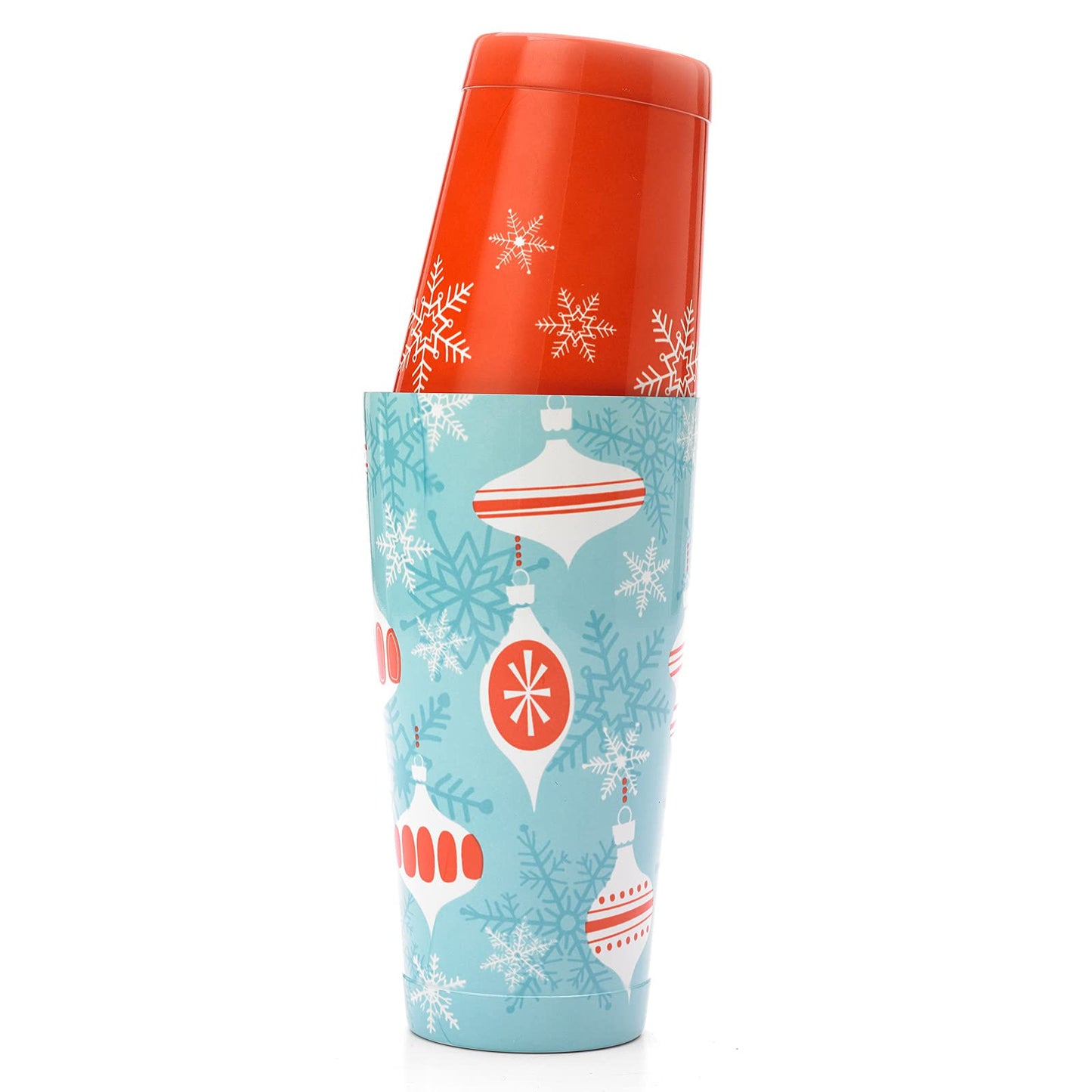 Barfly Holiday Ornaments Cocktail Shaker Tin Set