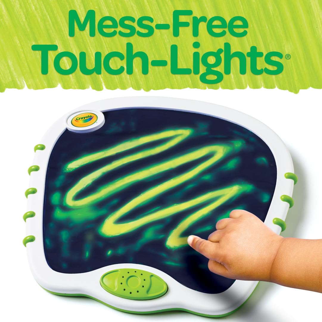 Crayola Toddler Touch Lights, Musical Sensory Toys for Toddlers, Light Up Drawing Pad, Mess Free Painting, Travel Activity, Gift for Toddlers, 2+