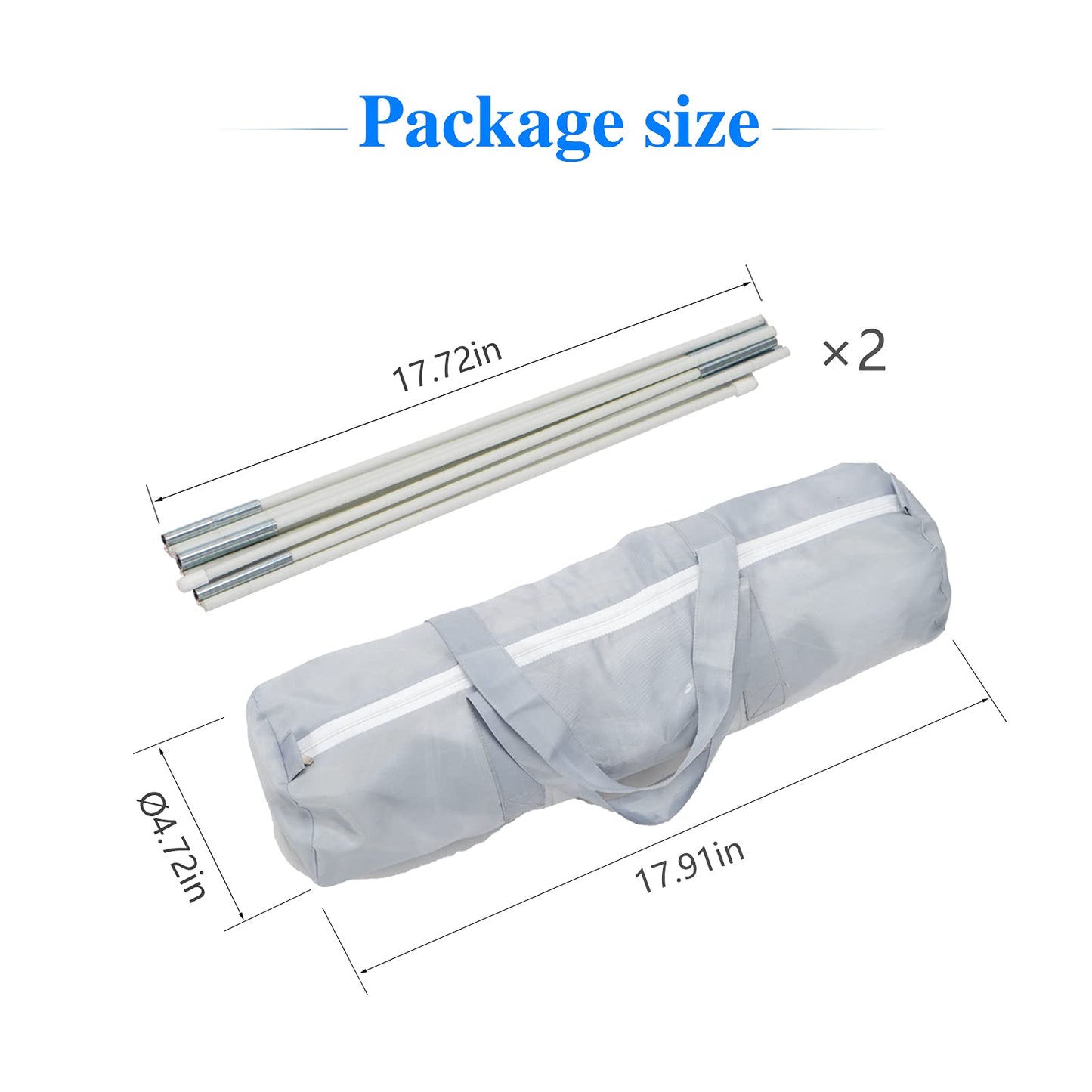 Baby Crib Tent Safety Net, Durable Strong Self-Locking Zippers, Protects from Climbing Out and, Insects, Mosquitoes, Installs with Rods (Crib 52.25" - 28.25")