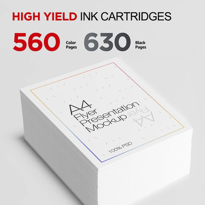 540XL 541XL Twin Pack Replacement for Canon 540 and 541 Ink Cartridges for Pixma MG3650s MG3650 MG3600 TS5150 TS5151 TS5100 M3100 MG3150 MG3500 MG4250 MX475 Ink Cartridges 540 and 541XL PG540 CL541