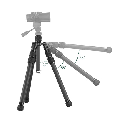 FANAUE Binocular Tripod, 42" Carbon Fiber Tripod Stand with Reversible Center Column, 1/4 and 3/8 Thread for Telescope, Spotting Scopes, DSLR Camera