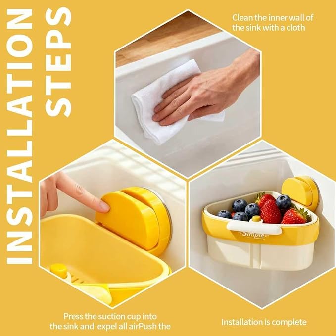 2026 New Suction Cup Sink Strainer | Corner Sink Strainer | Sinks Trash Food