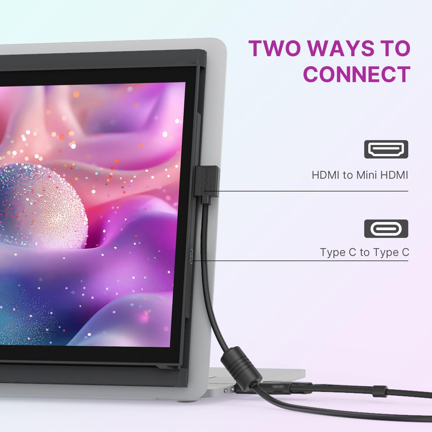 Duex Lite New Mobile Pixels Portable Monitor (2025 Upgraded), 12.5" Full HD IPS Laptop Screen Extender, USB C/HDMI Powered Plug and Play,Windows/Mac/Android/Switch Compatible (Jadeite Green)