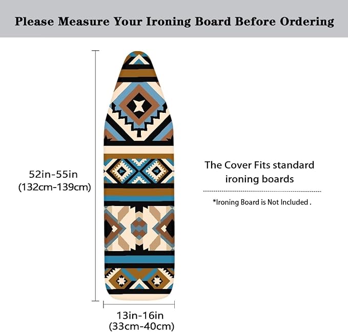 Aztec Ironing Board Cover, Soft Stain Resistant Ironing Board Protrctor