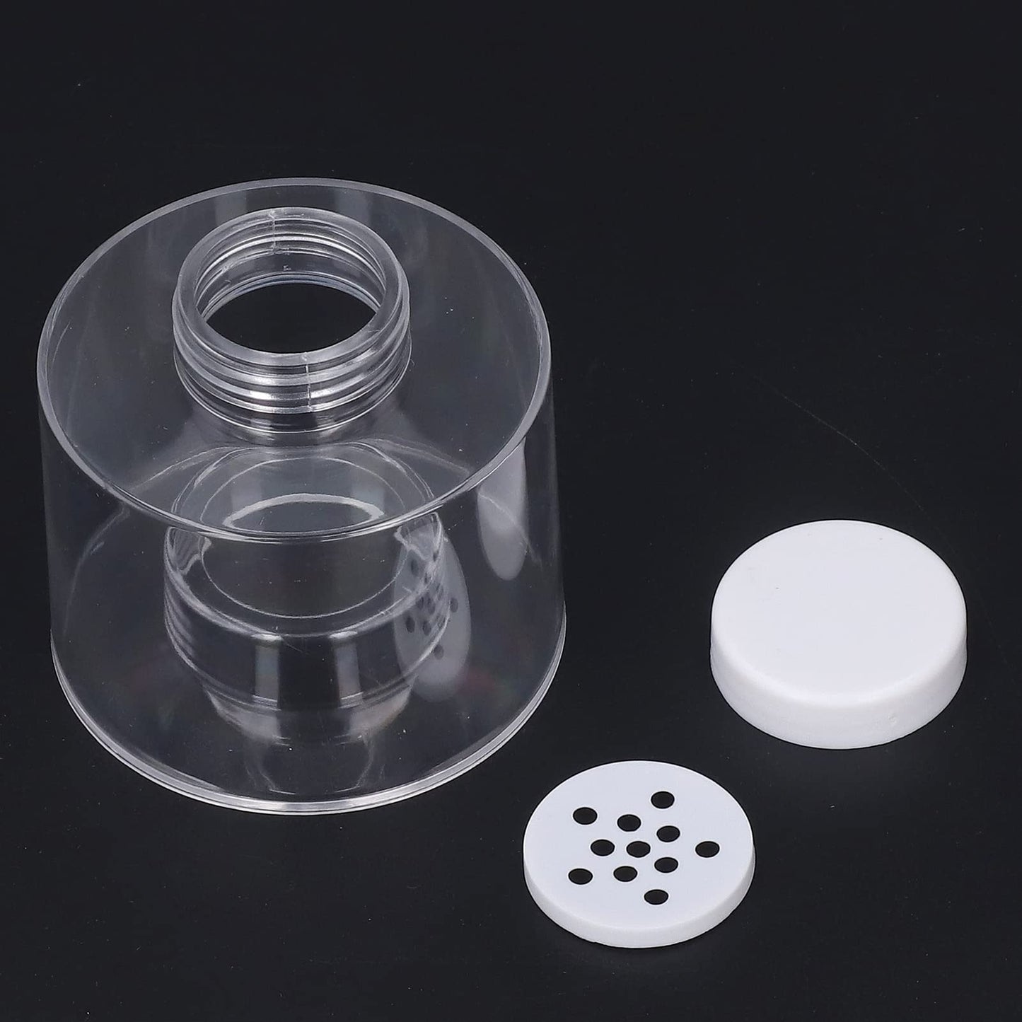 AYNEFY 6 Pcs Stackable Pot,Transparent Tower Seasoning Bottle Storage Container Kitchen Seasonings Jars Salt Storage Box Organizer