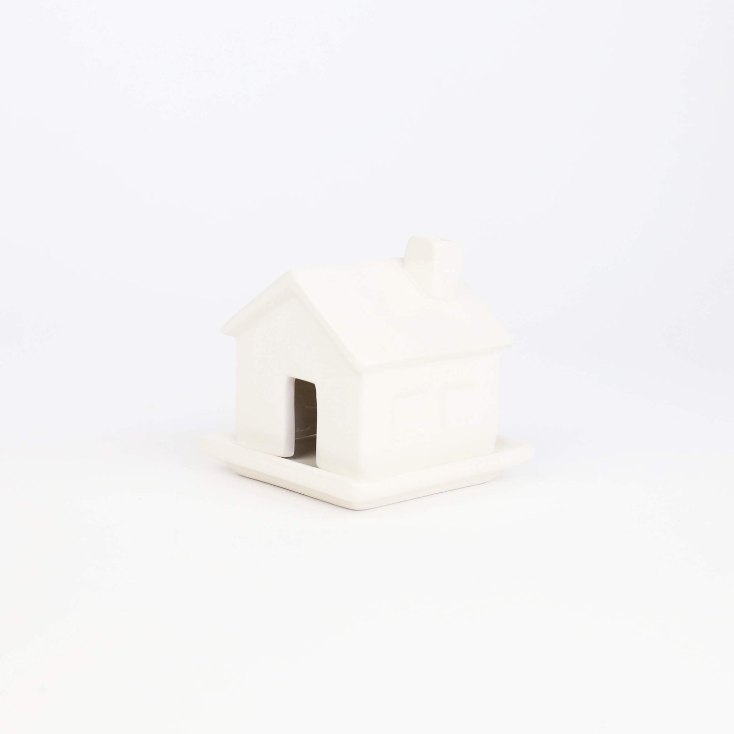 Gift Republic Charming Ceramic House Incense Burner with Smoke-Chimney | Aromatherapy Decor with 3 Sandalwood Cones & Resting Dish | Ideal Housewarming Gift