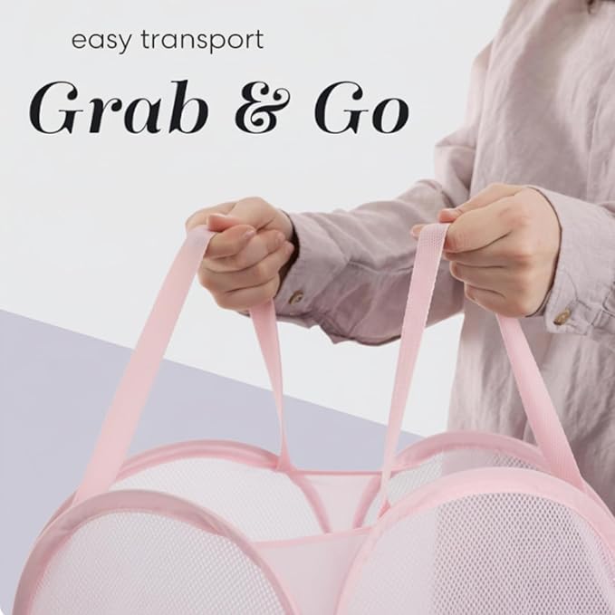 Handy Laundry Collapsible Mesh Pop Up Hamper