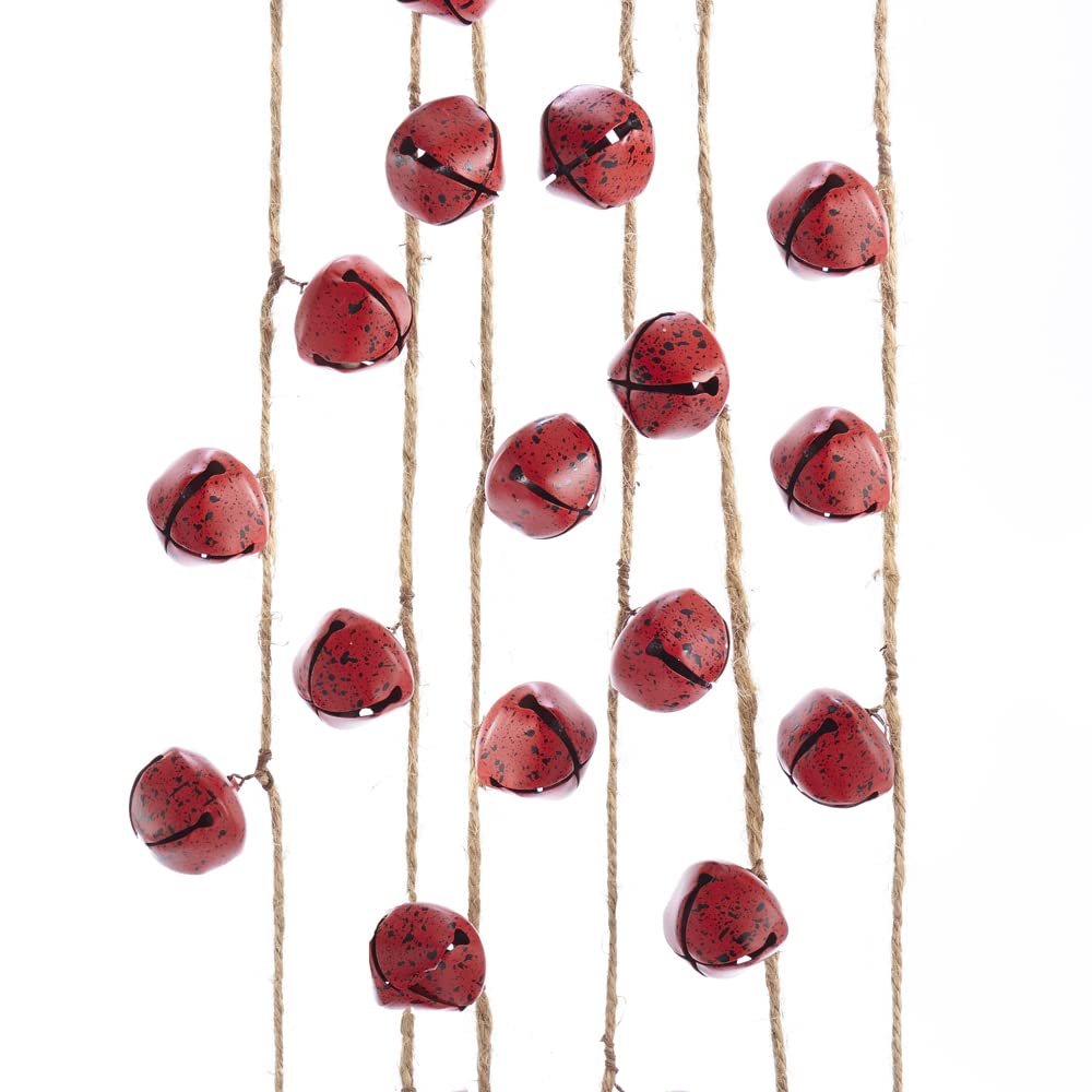 8-Foot Red Bell Garland