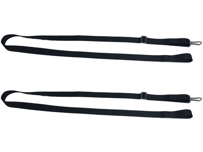 Vtete 2 PCS Adjustable Bimini Boat Top Straps with Loops and Single Snap Hook - 28"~60" Stainless Steel Boat Awning Hardware