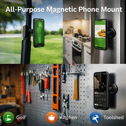 meexzoom Magnetic Phone Holder for Gym, 360° Rotation Adjustable Strong Magnets, Gym Accessories, Phone Mount to Metal Surfaces, Gym Essentials for Men and Women