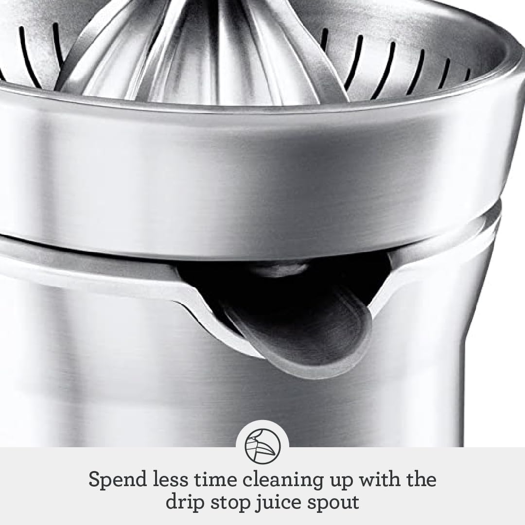 Breville 800CPXL Citrus Press Pro Juicer Machine, Brushed Stainless Steel