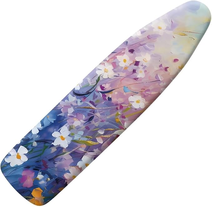 Daisy Print Ironing Board Pad, Extra Thick Heavy Duty Pad Covers
