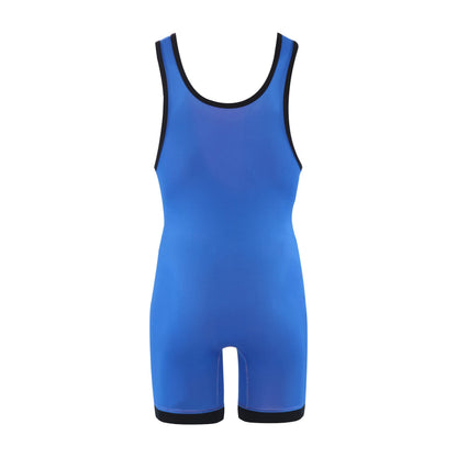 Matman USA The Standard Men's & Boys Reversible Wrestling Singlet Freestyle Greco Roman Folkstyle Blue/Red Made in U.S.A. (Royal/Red, 5X-Small)