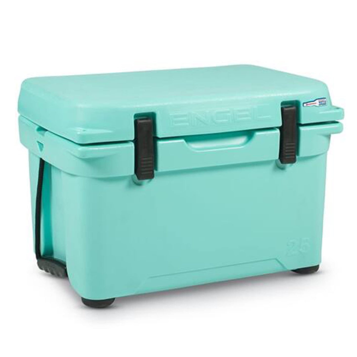 Engel Coolers ENG25 Cooler | 18 Can High Performance Durable Seamless Rotationally Molded Ice Box for Camping, Hunting, and Fishing - Seafoam