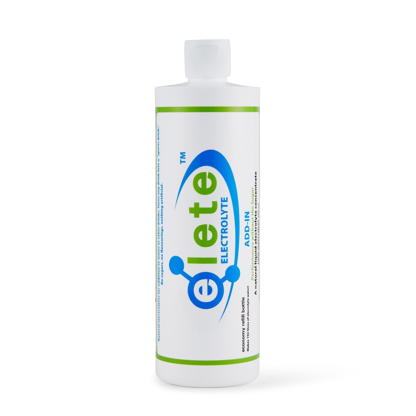 elete Electrolytes | Hydration Drops | Rehydration Drink | Trace Mineral Drops | Recovery | Sports Drink | 480ml Team Refill Bottle | Makes 192 litres | Zero Calories | Zero Sugar