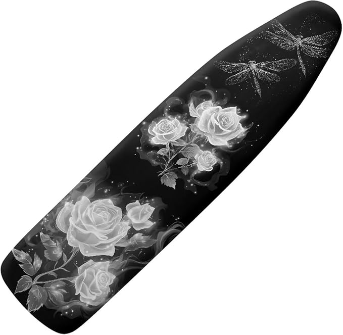 Ironing Board Cover, Dragonfly Flower 15x54 Inch Standard Ironing Board Cover