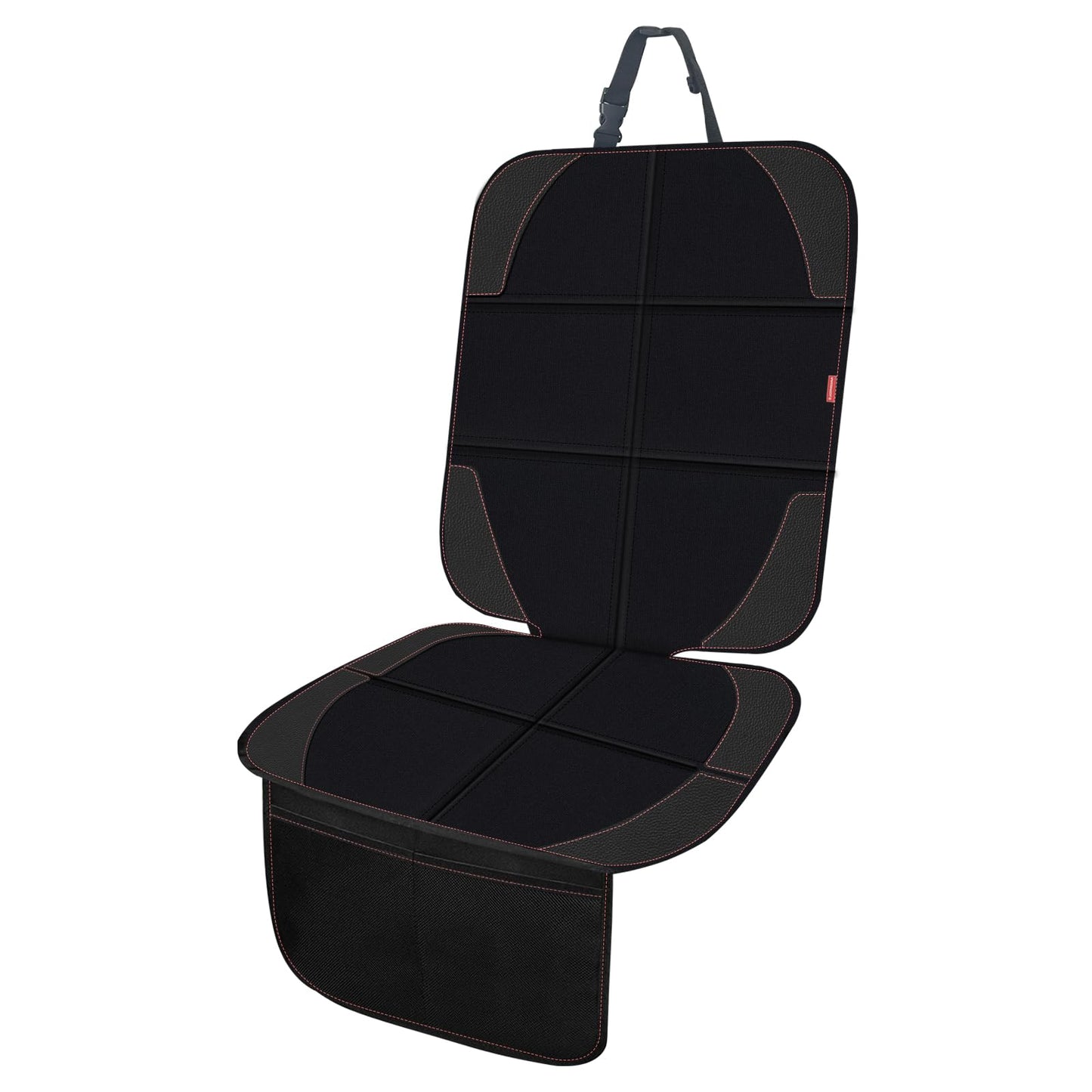 MORROLS Car Seat Protectors For Child Car Seats,1 Pack Waterproof Leather Seats Protectors With Non-Slip Bottom Large Mesh Pockets Leather And Fabric Car Seats For SUV, Sedan, Trunk