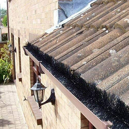 Hedgehog Gutter Brush Guard System 4 Metre x 100mm Black