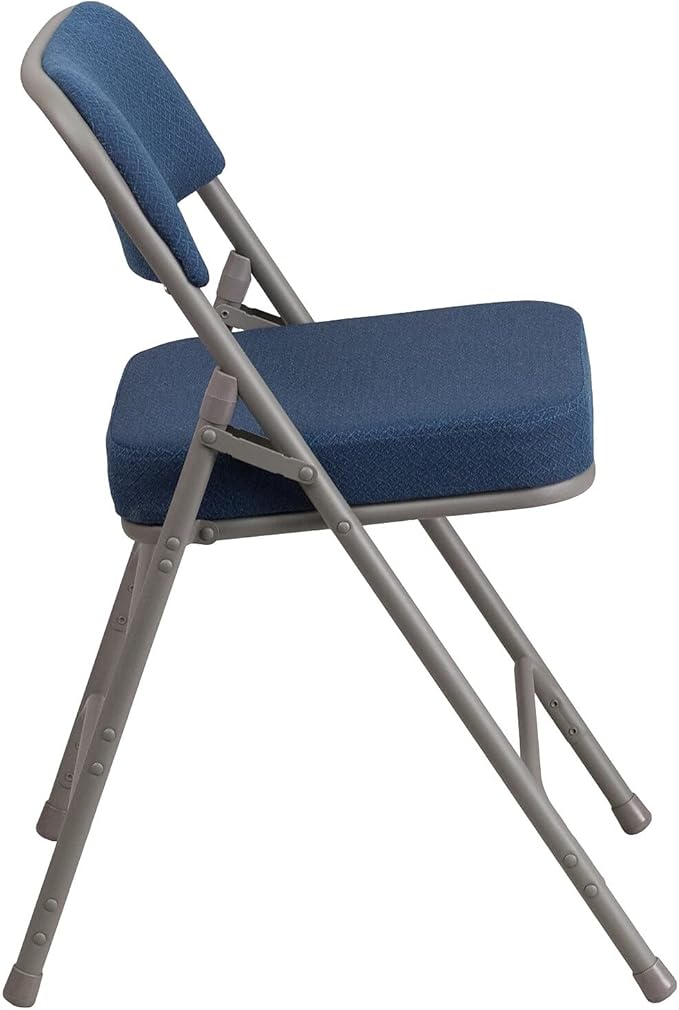 Flash Furniture 2 Pack HERCULES Series Premium Curved Triple Braced & Double