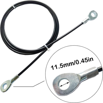 Mi Metty Fitness Gym Replacement Cable Fitness Pulley Cable,Heavy Duty 5mm Steel Wire Rope for Home Gym Cable Pulley Machine Accessories(A-Cable, 118")