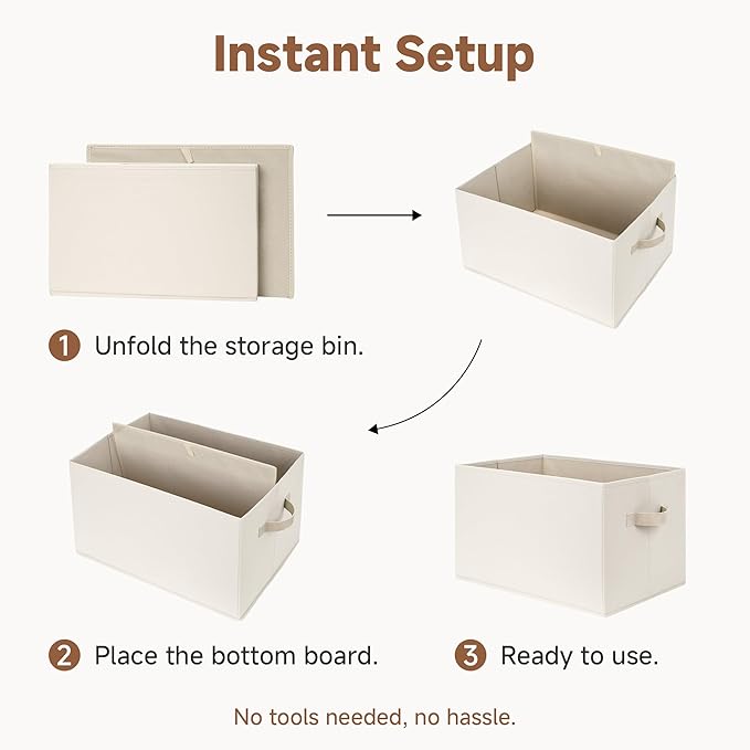 StorageWorks Closet Organizers and Storage Bins, Fabric Storage Baskets