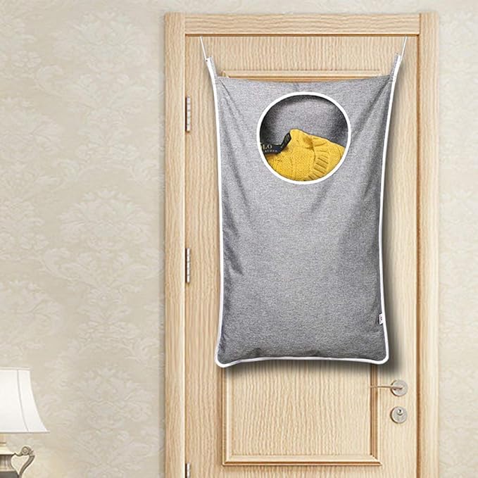 KEEPJOY 2Pack Space-Saving Hanging Laundry Bag, Door Laundry Hamper