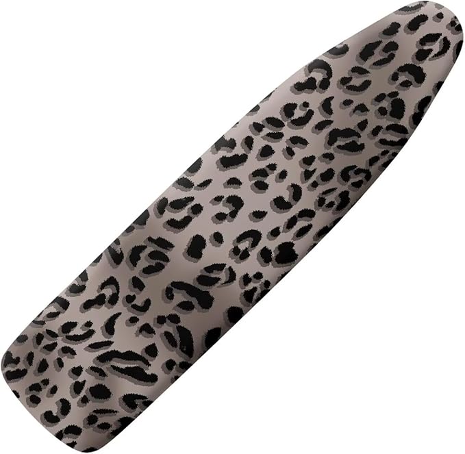 Black Leopard Print Ironing Board Pad and Cover Standard Ironing Board Cover
