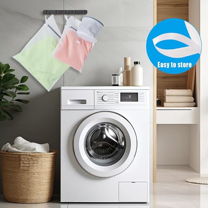 3Pcs Mesh Laundry Bags for Washing Delicates,