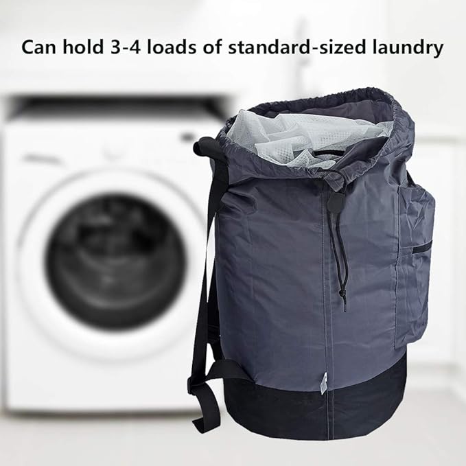 Washable Laundry Bag Backpack