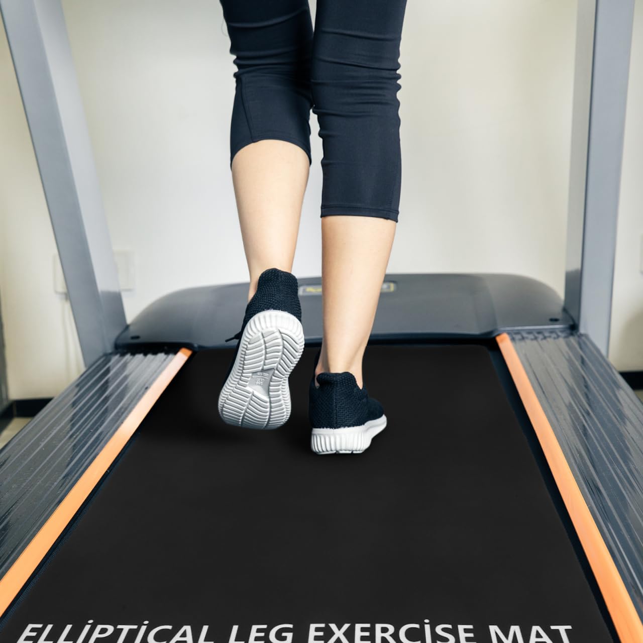 Totority Shock-Absorbing Treadmill Mat 6.29In Black – Noise & Vibration Reduction for Home & Office Gyms, Floor Protector Compatible with All Treadmill Models