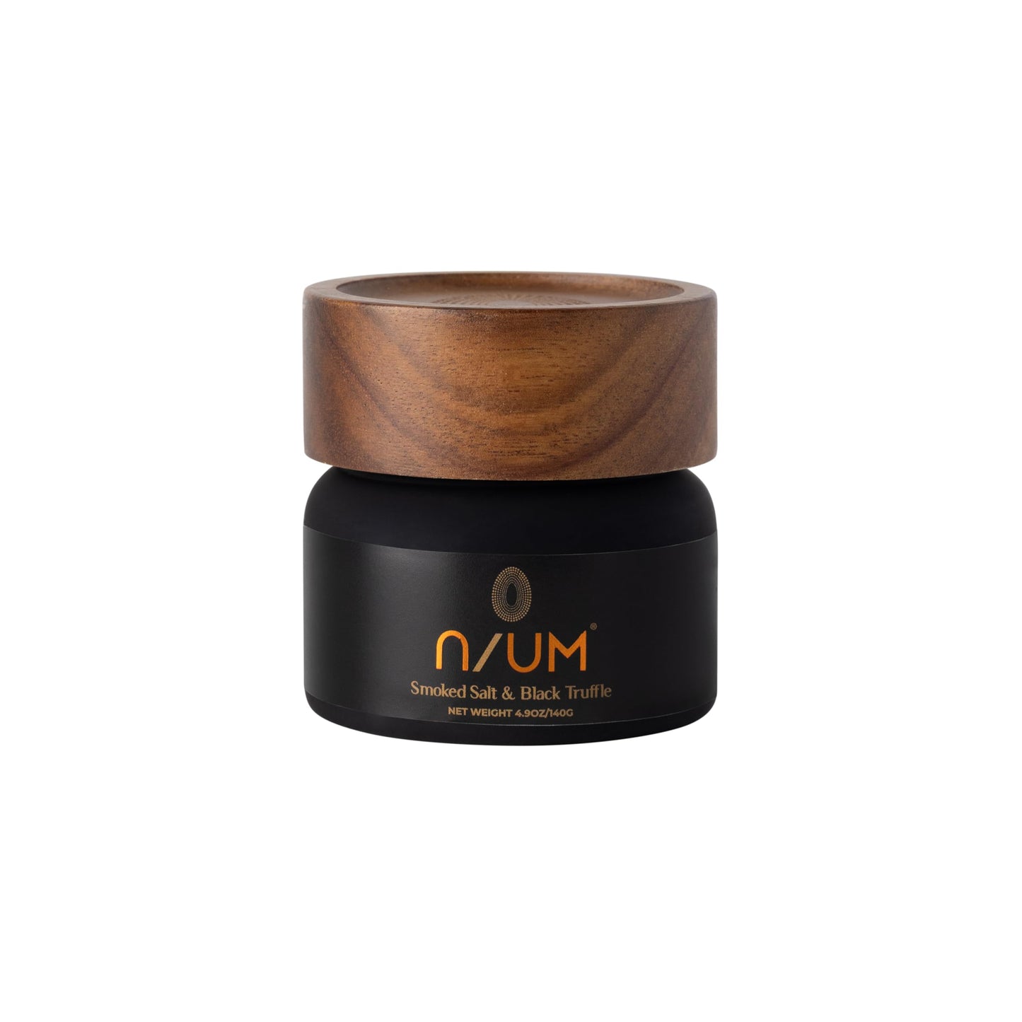 N/UM - Smoked Salt & Black Truffle - Handcrafted with African Beechwood Smoked Kalahari Salt and Real Black Truffle. Perfect for Steaks, Pasta, Eggs & Vegetables | 4.9 oz