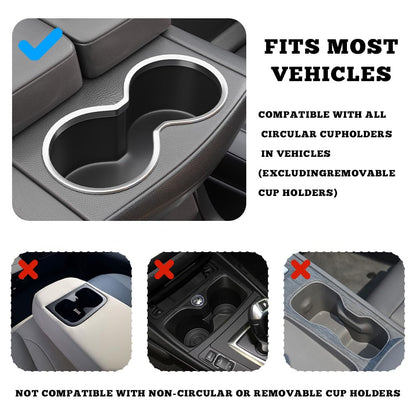 Flodable Car Desk Tray for Laptop, 360° Rotating Leather Cup Holder Table, Car Tray laptop Desk Replace Steering Wheel tray, for Tesla Model Y/3/S, Ford F150 Car Accessries for Men Women