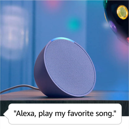 Echo Pop (Newest gen) | Full sound compact Wi-Fi and Bluetooth smart speaker with Alexa | Glacier White