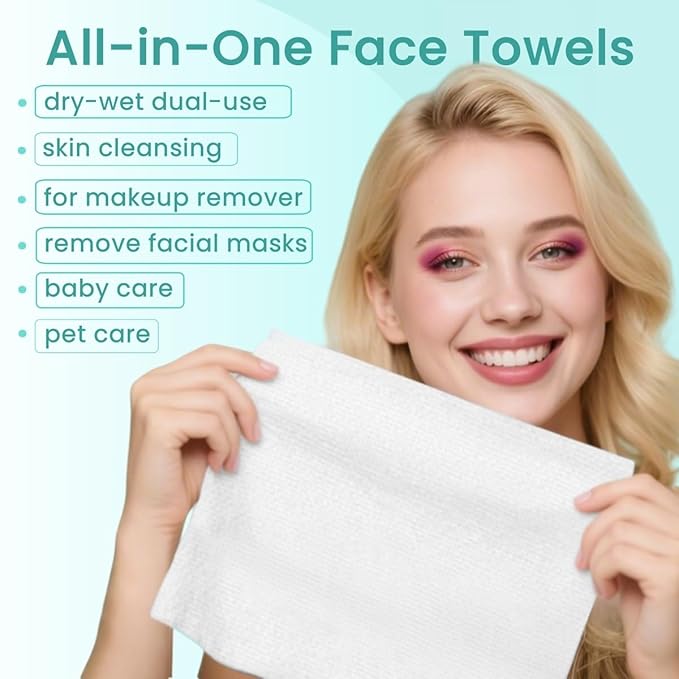 Ditoi Disposable Face Towels, Ultra Soft &Thick Facial Cloths